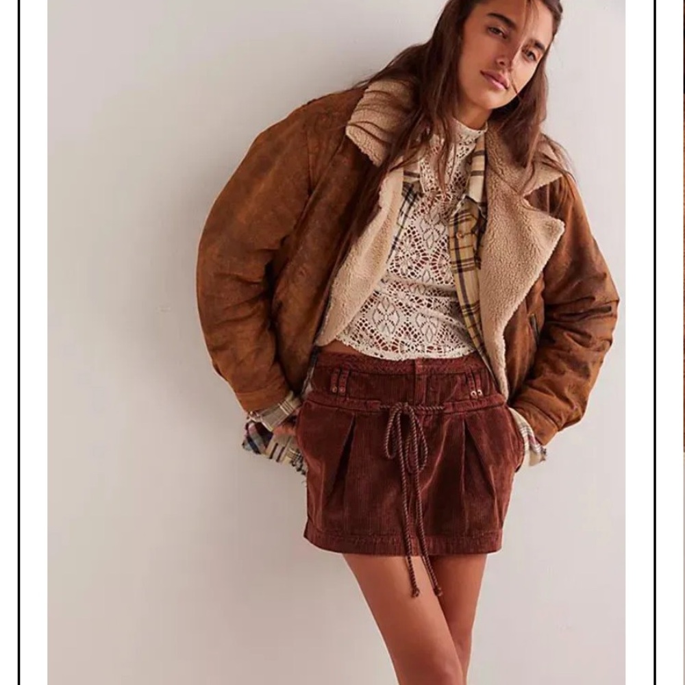 We The Free Free People NWOT Silver Springs Mini Skirt